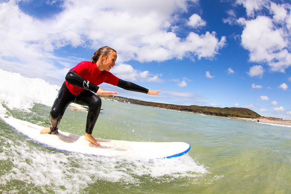 Have a surfing lesson in St Ives Bay, Cornwall