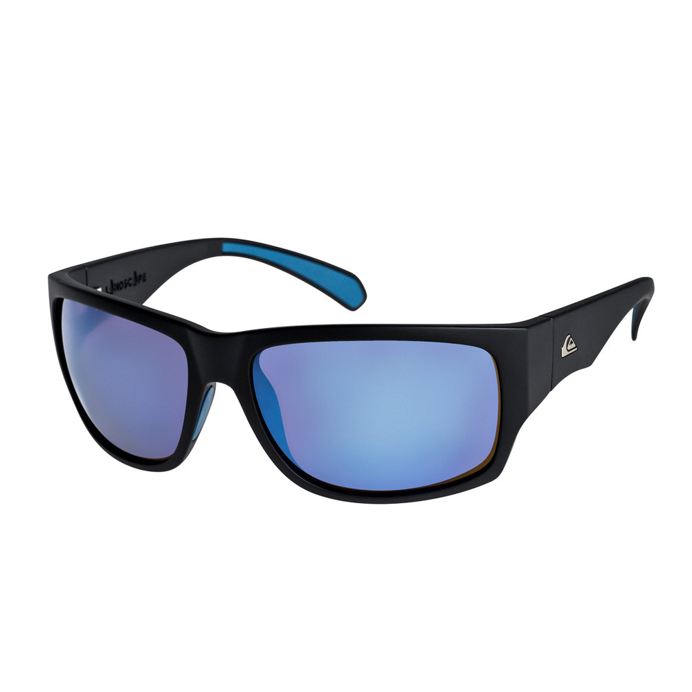 Quiksilver Landscape Sunglasses (Matte Black/ Flash Blue - XKKB ...