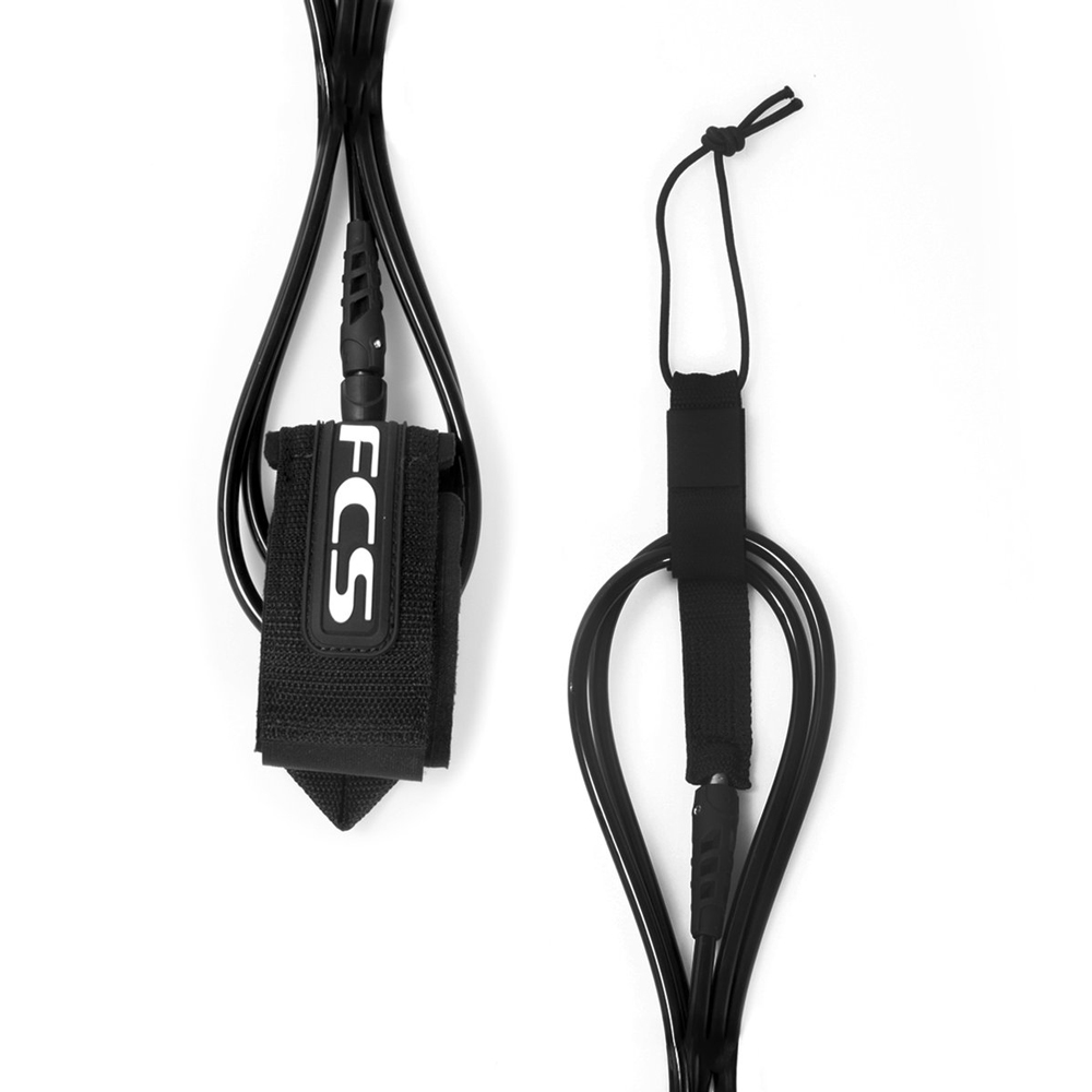 Black Comp NEW FCS 6' 6ft. 5.5mm Classic Surfboard Surf Leash 