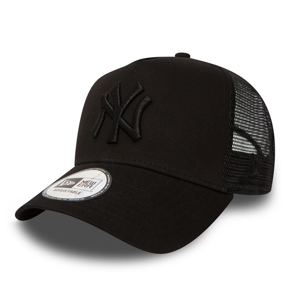 New Era Ny Yankees Clean Trucker Hat Black Gwithian Academy Of Surfing