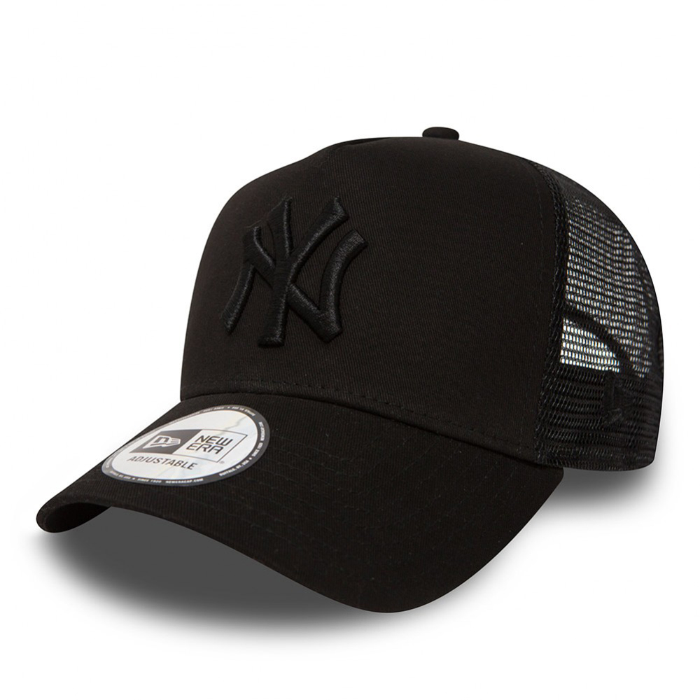 black ny trucker hat
