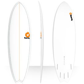 Torq TET Fish Surfboard (White Pinline)