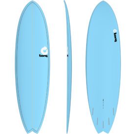 Torq 7'2 Fish Surfboard (Blue/Pinline)