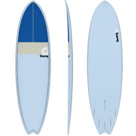 Torq 7'2 Fish Surfboard (Blue/Sand/Blue)
