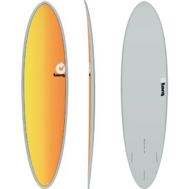 Torq 7'2 Mod Funboard (Grey, Yellow/Orange Fade)