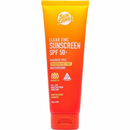 Sun Zapper Clear Zinc SPF 50 Sun Cream 100ml